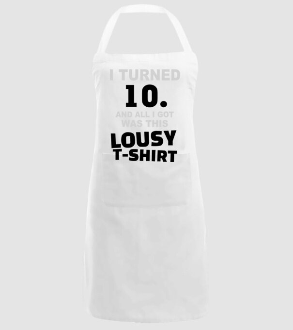 Lousy T-shirt 10 model alb pe tricou