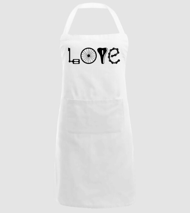 love bicicletă model alb pe tricou