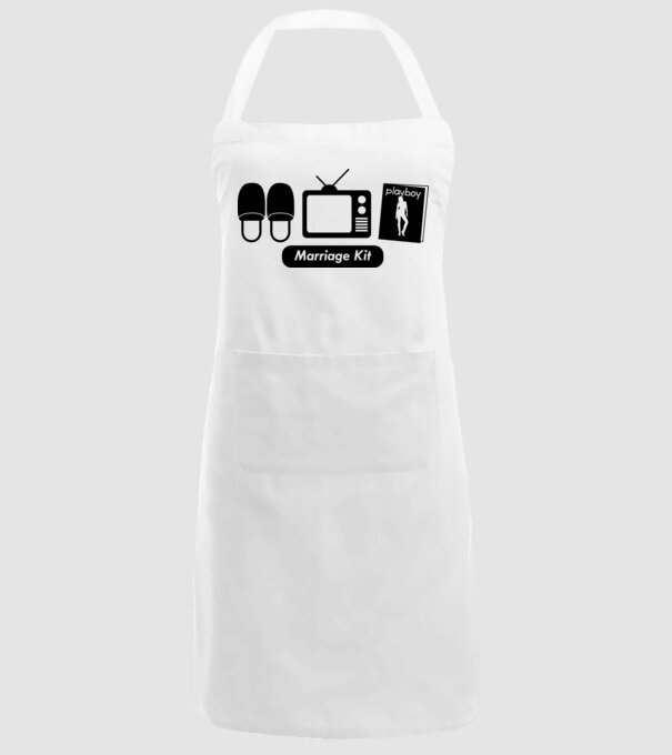Marriage kit model alb pe tricou