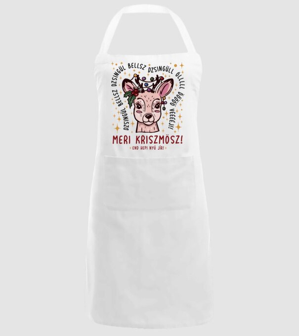 Cană dimensionată meri cristmăs djingăl bel model alb pe tricou
