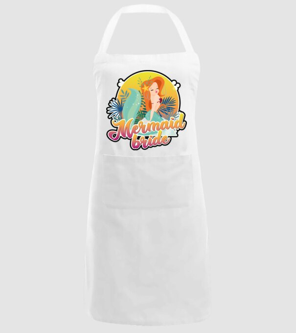 Mermaid bride hawaii model alb pe tricou