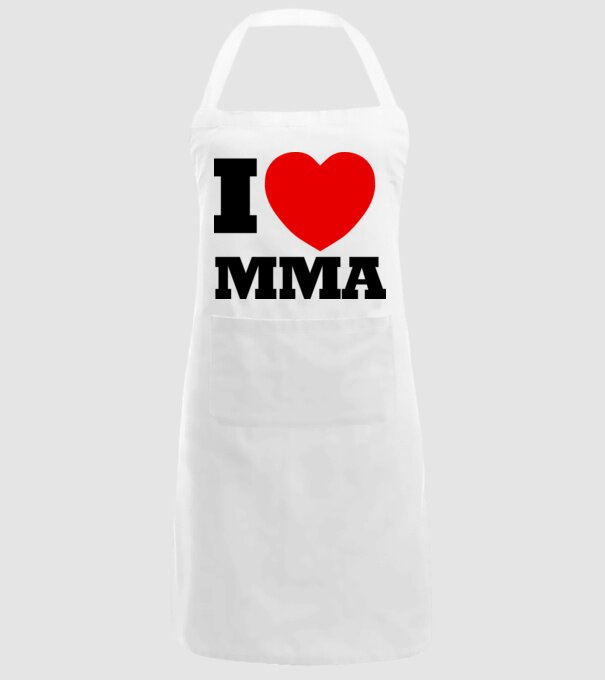 MMA LOVE model alb pe tricou