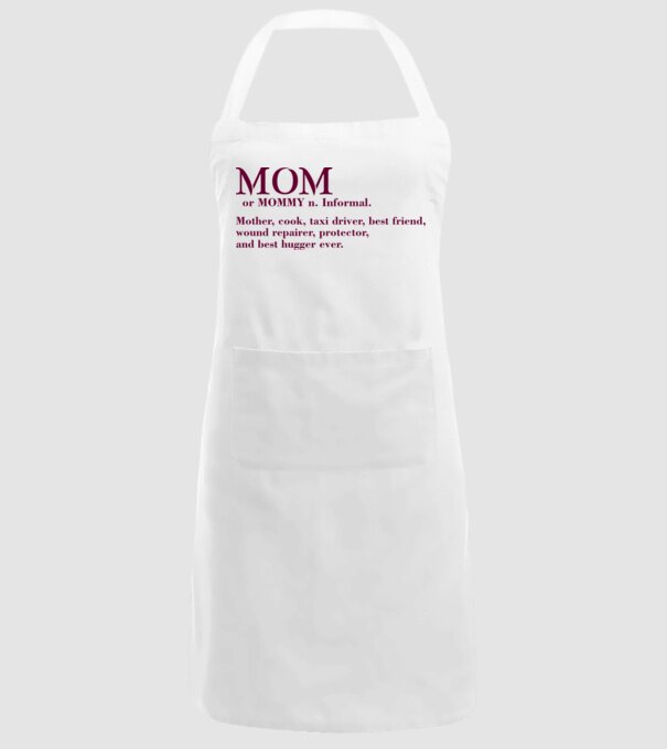 Mom definition model alb pe tricou