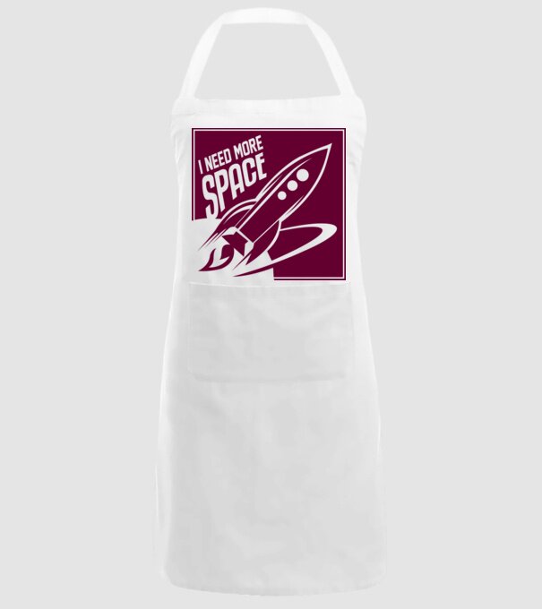 more space model alb pe tricou