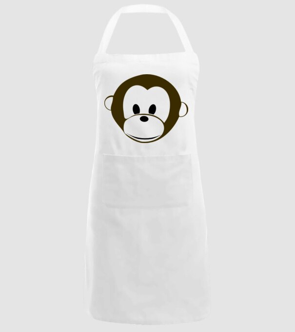 maimuță model alb pe tricou