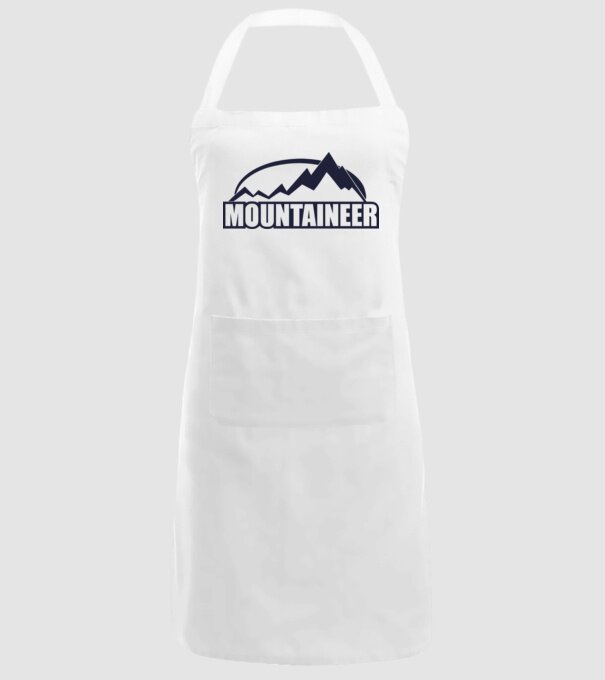 mountaineer model alb pe tricou