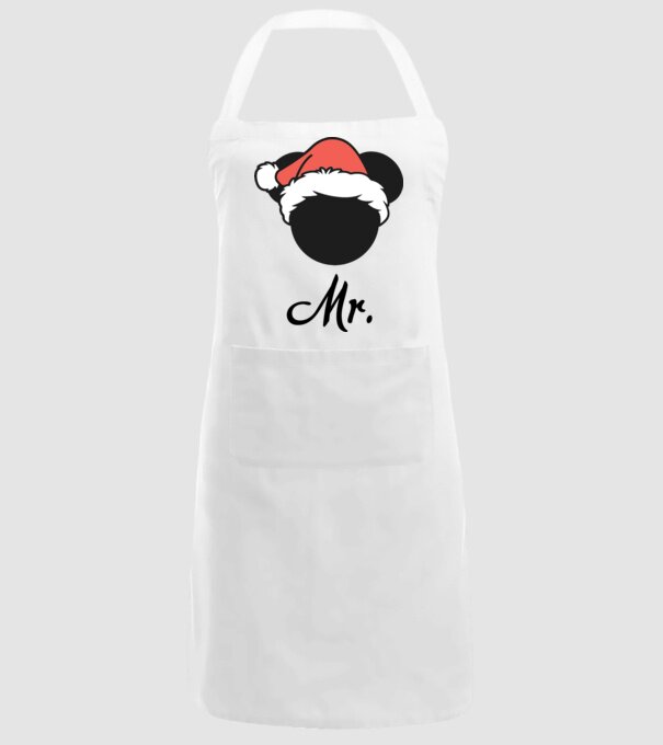 mr christmas model alb pe tricou