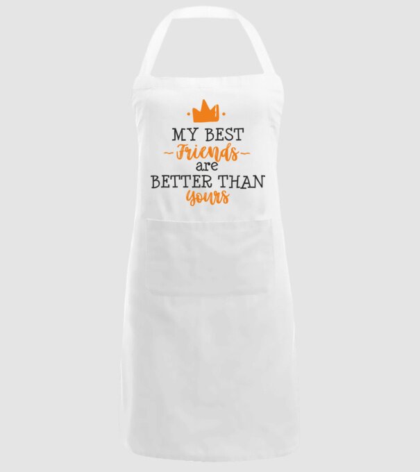 my best friends are better than yours model alb pe tricou
