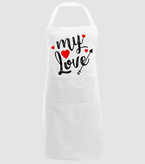My love model alb pe tricou