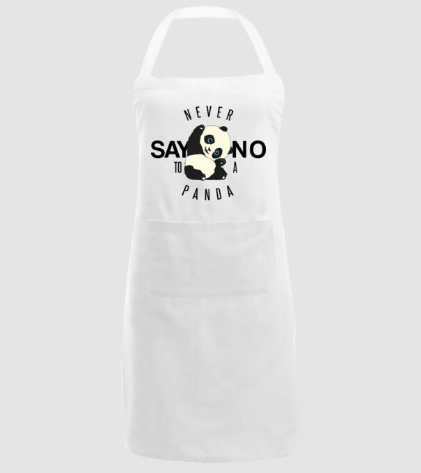 Never say no model alb pe tricou
