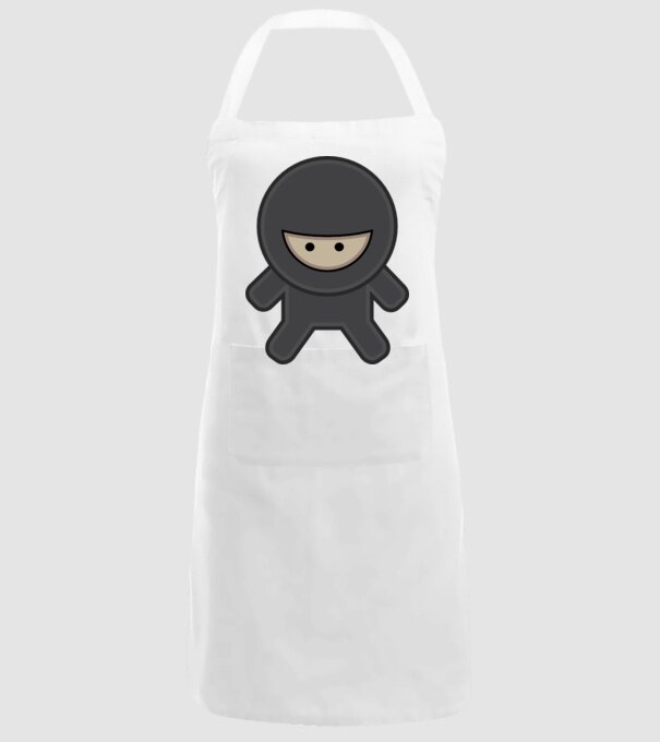 ninja model alb pe tricou