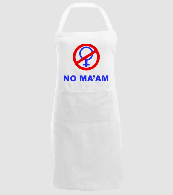 No maam eleje model alb pe tricou