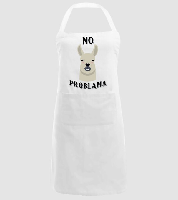 No problama model alb pe tricou