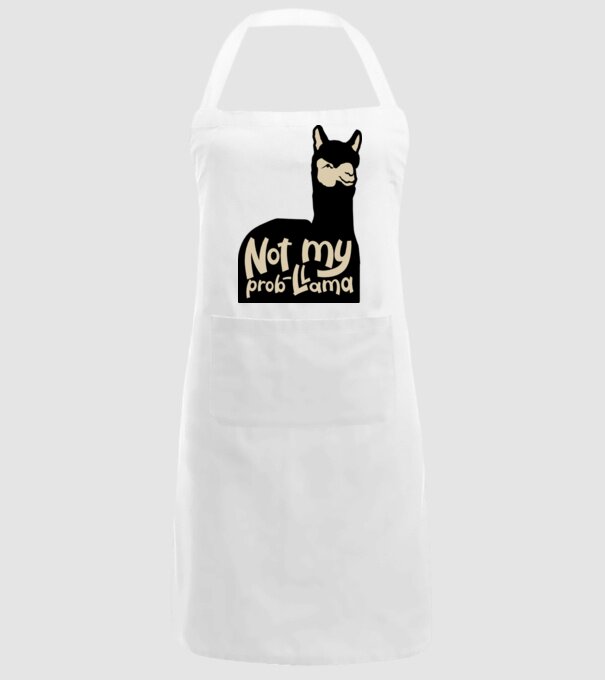 Not my problama model alb pe tricou