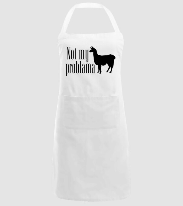 Not my problama model alb pe tricou