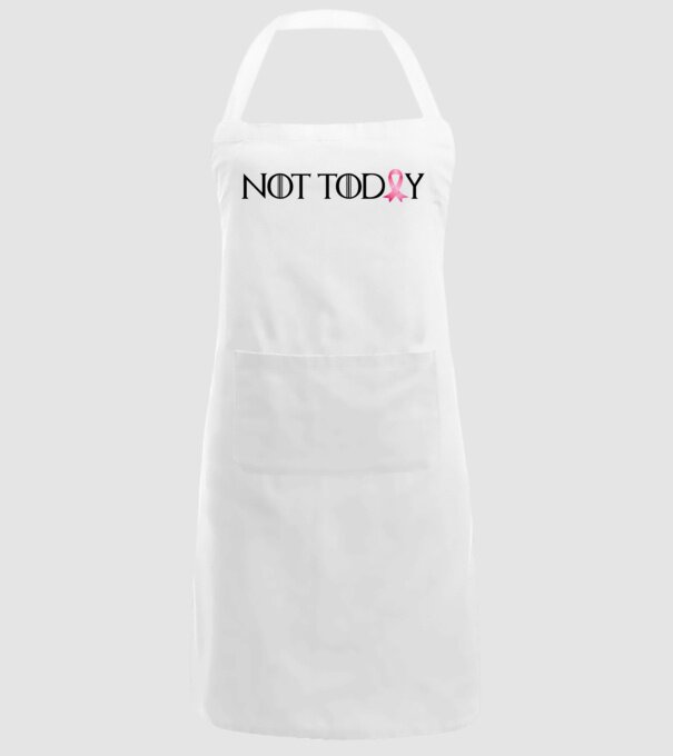 Not today model alb pe tricou