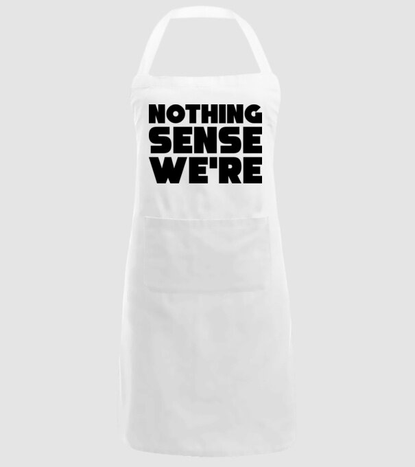 Cuplu Nothing makes sense... model alb pe tricou