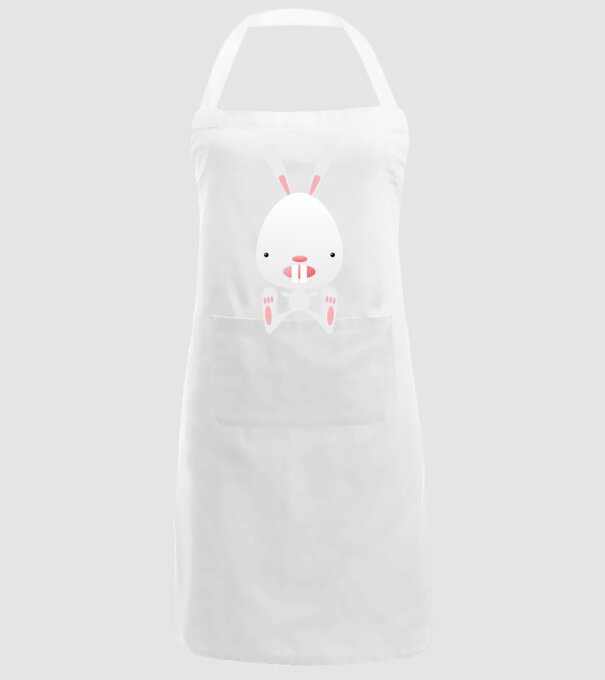 iepuraș model alb pe tricou