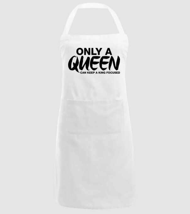 Only a Queen model alb pe tricou