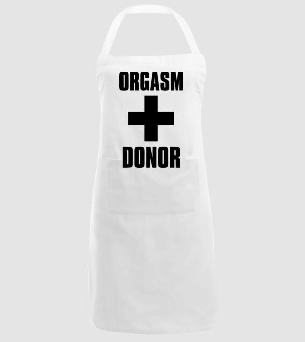orgasm donor model alb pe tricou