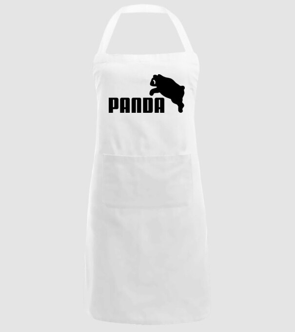 PANDA model alb pe tricou