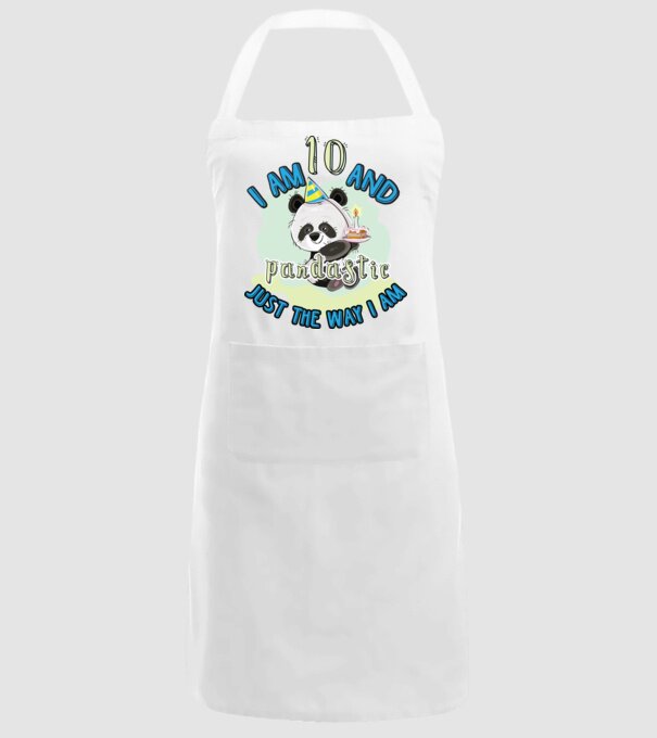 PANDASTIC 10 model alb pe tricou