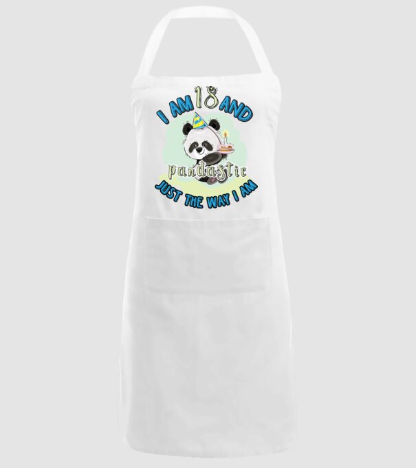 PANDASTIC 18 model alb pe tricou