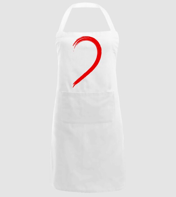 Inimă pereche stânga model alb pe tricou