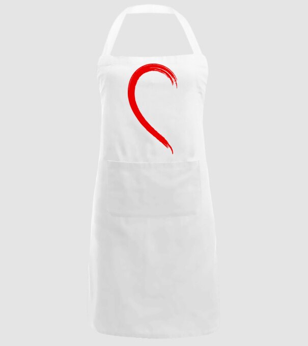 Inimă pereche dreapta model alb pe tricou