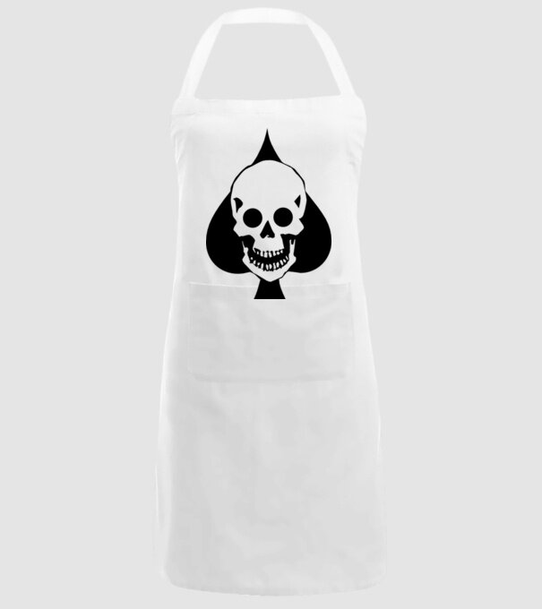 Craniu pică model alb pe tricou