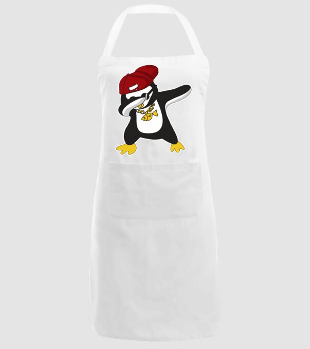 Pinguin DAB model alb pe tricou