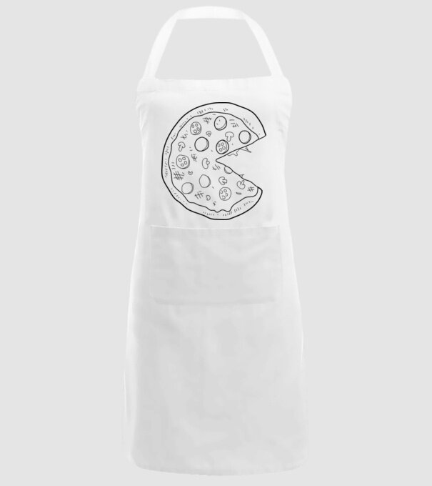 Pizza cuplu model alb pe tricou
