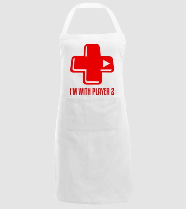 player 2 model alb pe tricou