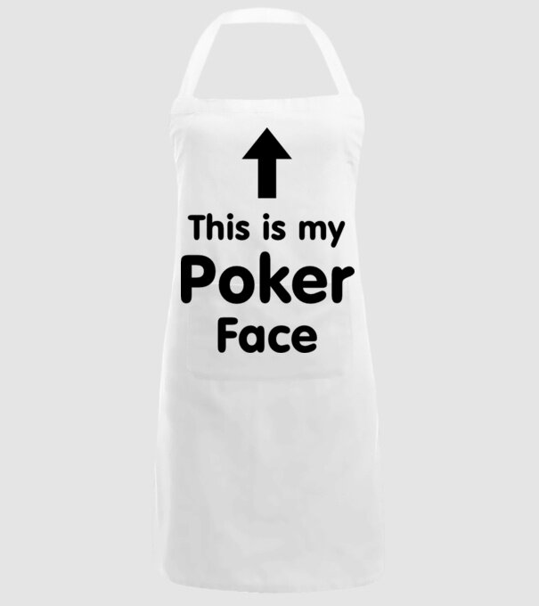 Poker Face 2 model alb pe tricou