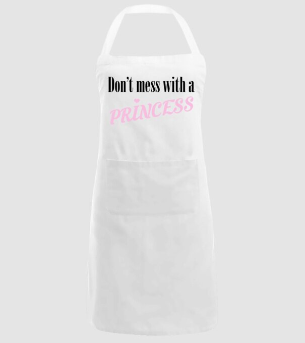 Princess model alb pe tricou