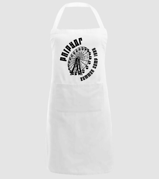 Prypiat summer camp model alb pe tricou
