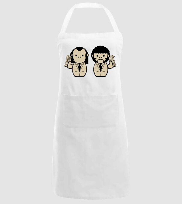 Pulp Fiction draw model alb pe tricou