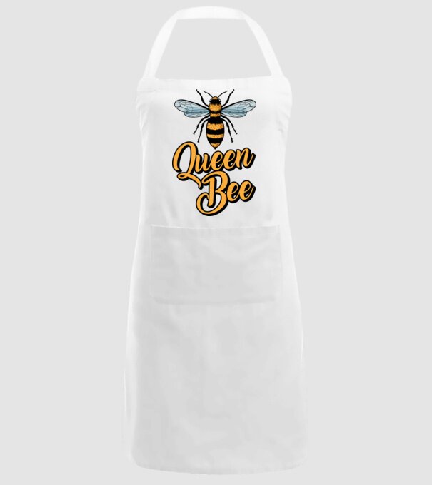 Queen Bee model alb pe tricou