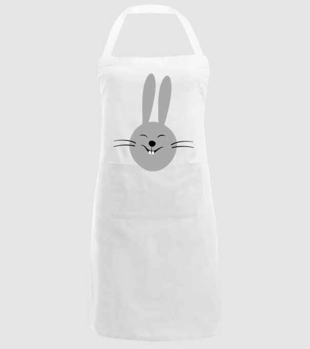 rabbit model alb pe tricou