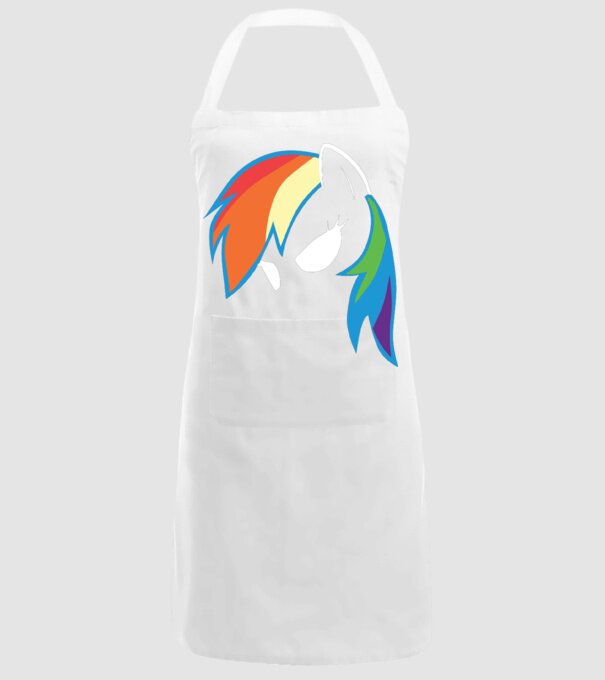 Rainbow Dash model alb pe tricou