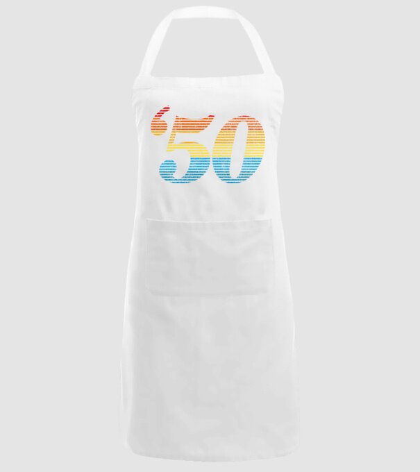 Retro Birthday 1950 model alb pe tricou
