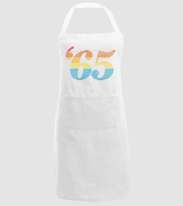 Retro Birthday 1965 model alb pe tricou