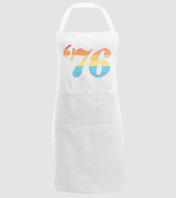 Retro Birthday 1976 model alb pe tricou