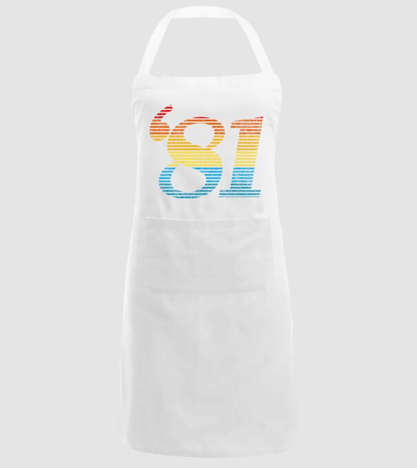 Retro Birthday 1981 model alb pe tricou