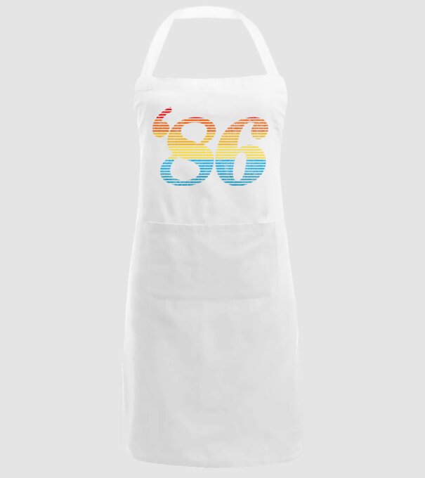 Retro Birthday 1986 model alb pe tricou