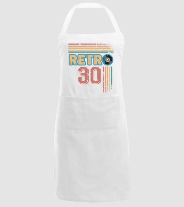 Retro 30 Birthday model alb pe tricou