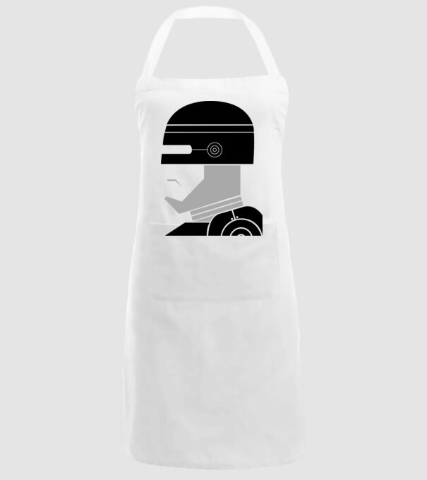 Robocop model alb pe tricou