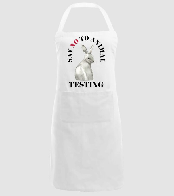 Say NO to animal testing model alb pe tricou