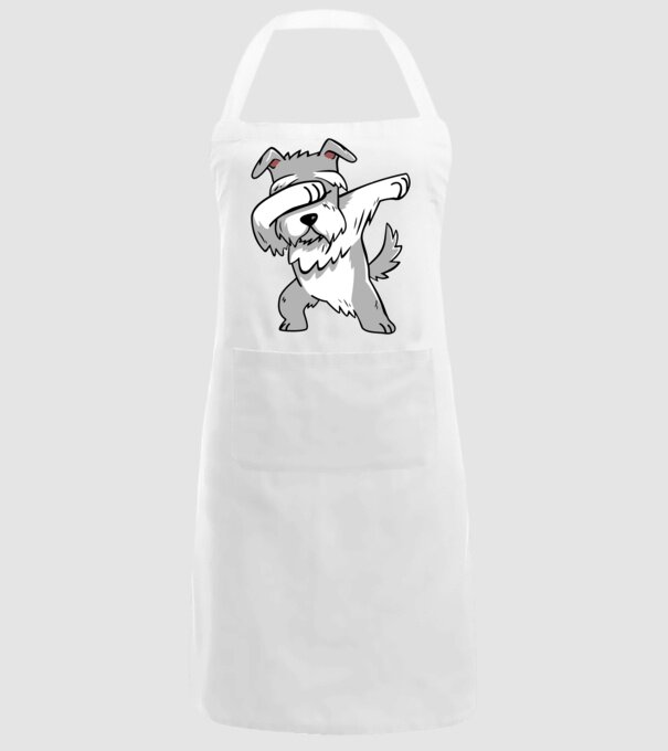 Schnauzer DAB model alb pe tricou