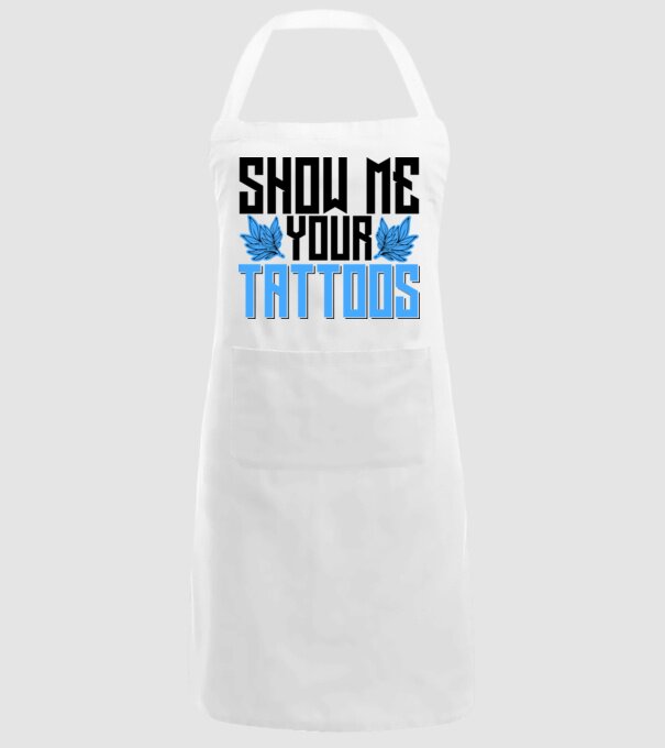Show me your tattoos model alb pe tricou